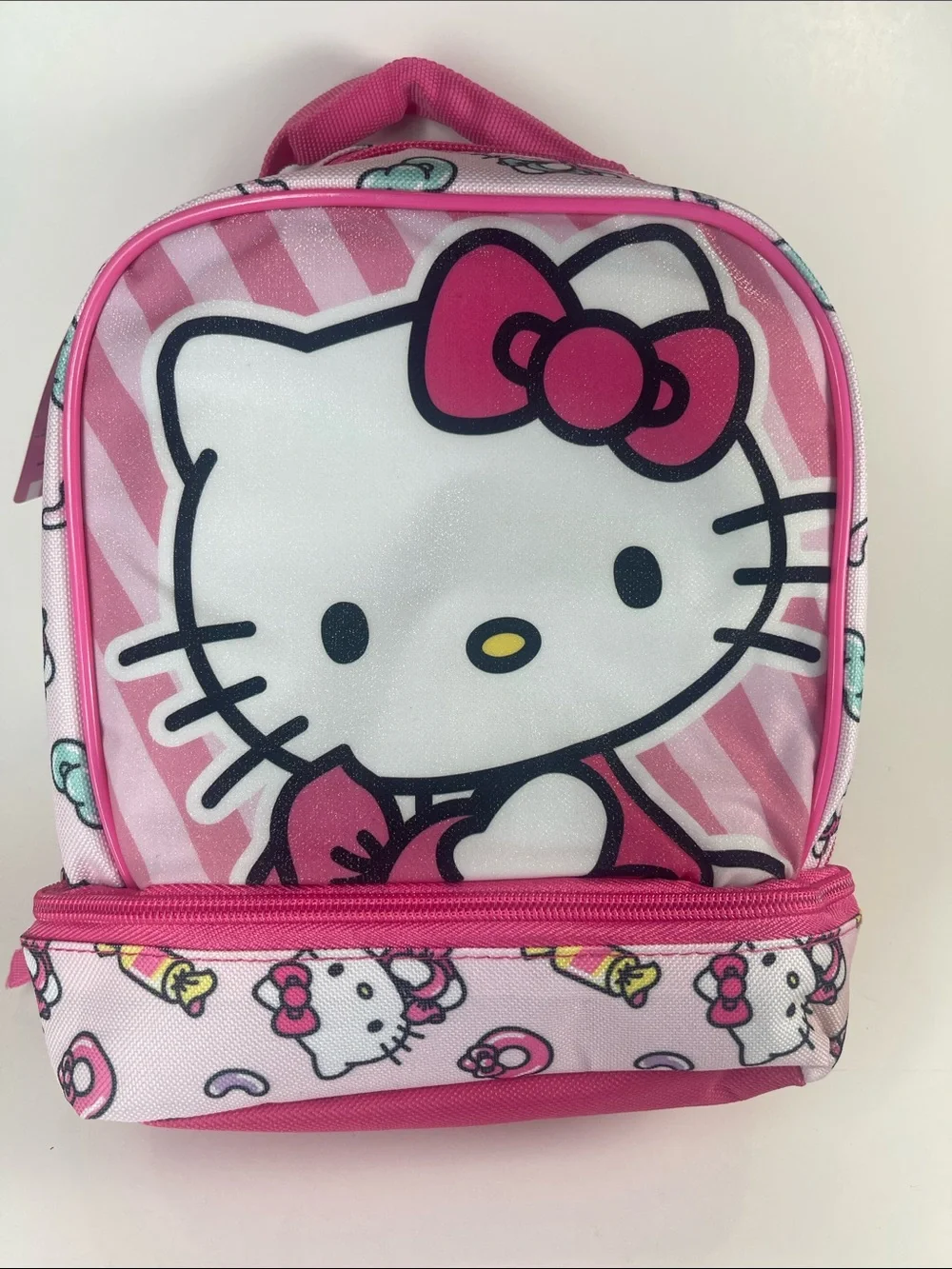 Hello Kitty Girls Pink Lunch Box Bag Sanrio Back to School for elementary school